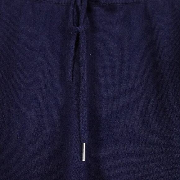New Imperfect Quince True Navy Blue Mongolian Cashmere Sweatpants Large 3471 - Picture 13 of 13